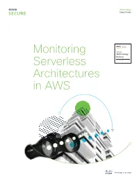 Monitoring Serverless Architectures in AWS White Paper Cisco Public