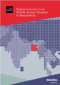 Digital Inclusion and Mobile Sector Taxation in Bangladesh