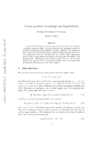 Convex Geodesic Bicombings and Hyperbolicity