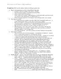 How Narrative Informs (Enforces/Challenges) Gender Roles