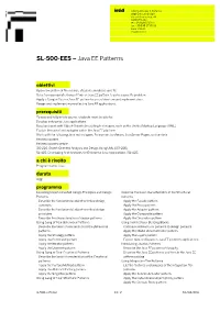Java EE Patterns