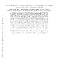 Transforming Gaussian Correlations. Applications to Generating Long-Range Power-Law Correlated Time Series with Arbitrary Distribution