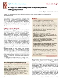 5: Diagnosis and Management of Hyperthyroidism and Hypothyroidism Duncan J Topliss and Creswell J Eastman