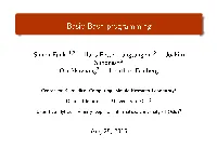 Basic Bash Programming