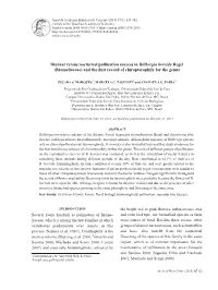 Bromeliaceae) and the First Record of Chiropterophily for the Genus