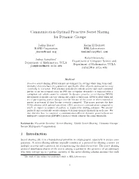 Communication-Optimal Proactive Secret Sharing for Dynamic Groups