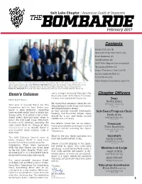 Contents Dean's Column Chapter Officers