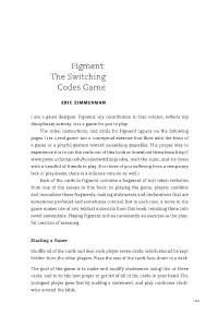 Figment: the Switching Codes Game