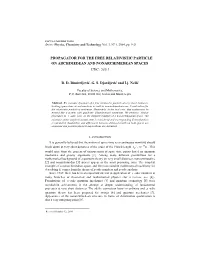 Propagator for the Free Relativistic Particle on Archimedean and Nonarchimedean Spaces Udc: 530.1