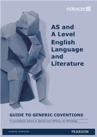 AS and a Level English Language and Literature