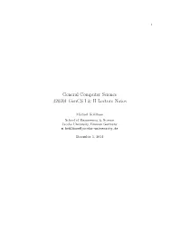 General Computer Science 320201 Gencs I & II Lecture Notes
