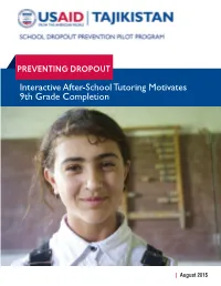 Interactive After-School Tutoring Motivates 9Th Grade Completion