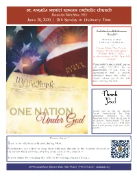 June 28, 2020 | 13Th Sunday in Ordinary Time