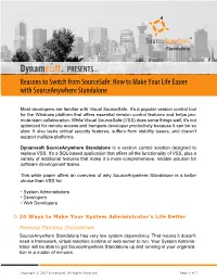 Reasons to Switch from Visual Sourcesafe to Sourceanywhere