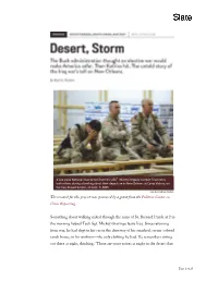 The Research for This Project Was Sponsored by a Grant from the Pulitzer Center on Crisis Reporting