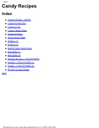 Candy Candy Recipes Index