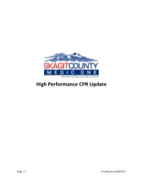 High Performance CPR Update
