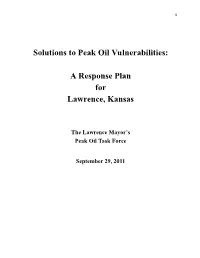 Peak Oil Task Force Final Report
