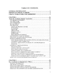 Table of Contents