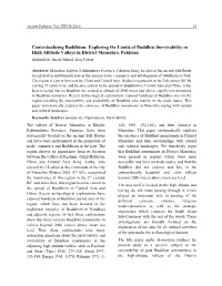 Contextualizing Buddhism: Exploring the Limits of Buddhist Survivability in High Altitude Valleys in District Mansehra, Pakistan Shakirullah, Junaid Ahmad, Haq Nawaz