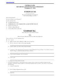 Grubhub Inc. (Name of Registrant As Specified in Its Charter)
