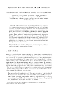 Symptoms-Based Detection of Bot Processes