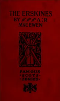 THE ERSKINES Byjfiwa.'R Mac EWEN