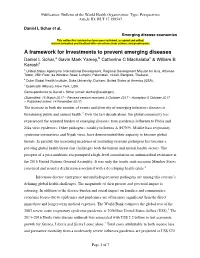 A Framework for Investments to Prevent Emerging Diseases