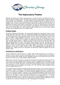 The Imprecatory Psalms