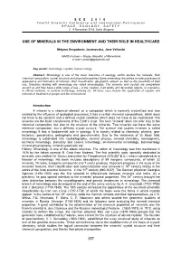 357 Use of Minerals in the Environment and Their Role