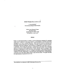 B SD Portals for LINUX 2.0