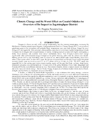 Climate Change and Its Worst Effect on Coastal Odisha-An Overview of Its Impact in Jagatsinghpur District