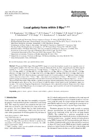 Local Galaxy Flows Within 5