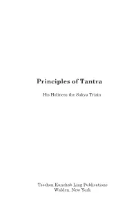 Principles of Tantra