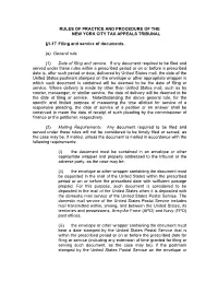 Filing and Service of Documents