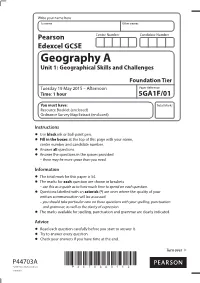 Geography a Unit 1: Geographical Skills and Challenges