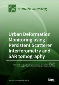 Urban Deformation Monitoring Using Persistent Scatterer Interferometry and SAR Tomography