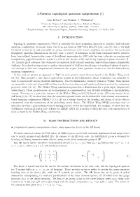 3-Fermion Topological Quantum Computation [1]