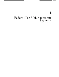 4: Federal Land Management Systems