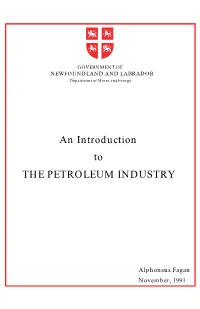 An Introduction to the Petroleum Industry