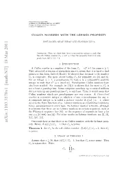Cullen Numbers with the Lehmer Property