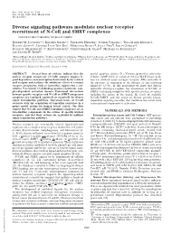 Diverse Signaling Pathways Modulate Nuclear Receptor Recruitment of N-Cor and SMRT Complexes (Estrogen Receptor͞tamoxifen͞corepressor Complex)
