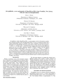 Jerrygibbsite, a New Polymorph of Mne(Sioa)C(OH)Z from Franklin
