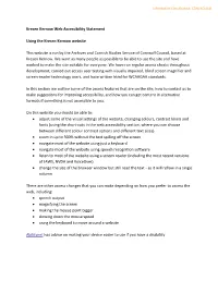 Kresen Kernow Web Accessibility Statement Using the Kresen