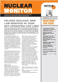 New Law Removes 40 Year Npp Operating Life Limit