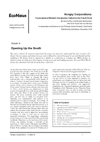 Opening up the South