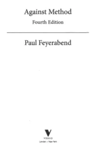 Paul Feyerabend