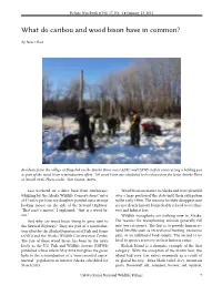 What Do Caribou and Wood Bison Have in Common? by Nate Olson