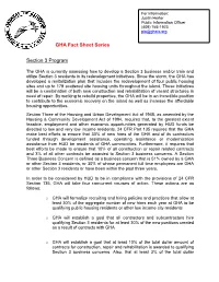 GHA Fact Sheet Series Section 3 Program
