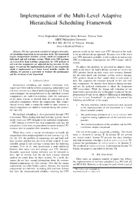 Implementation of the Multi-Level Adaptive Hierarchical Scheduling Framework